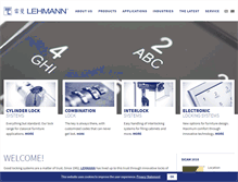 Tablet Screenshot of lehmann-international.com